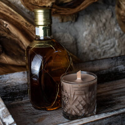 αρωματικό κερί σόγιας με άρωμα Ουίσκι καραμέλα