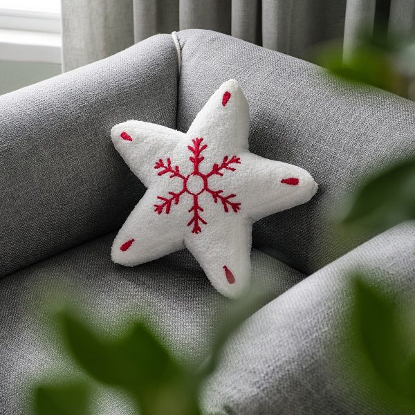 χριστουγεννιάτικο διακοσμητικό μαξιλάρι σε σχήμα αστεριού