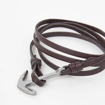 Alternative view of Ανδρικό Βραχιόλι Anchor Brown - Batela