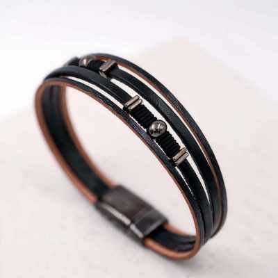 Alternative view of Ανδρικό Βραχιόλι από Γνήσια Δέρματα - Antiox