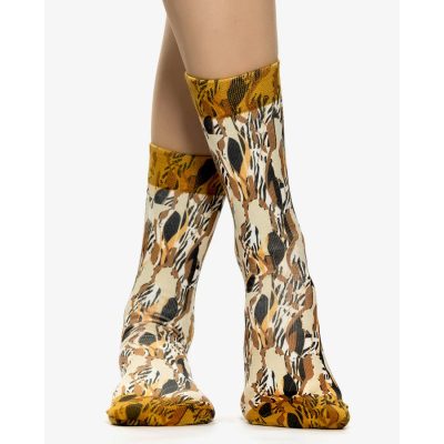 γυναικείες κάλτσες με σχέδια animal print από την Wigglesteps